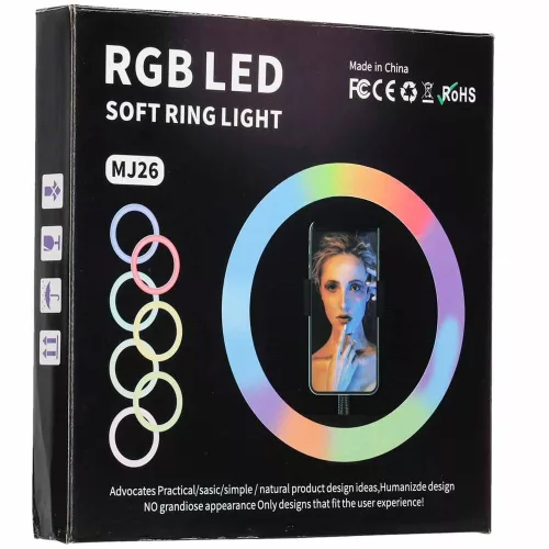 RGB LED szelfi lampă cu suport