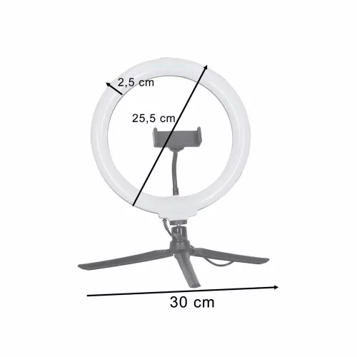 RGB LED szelfi lampă cu suport