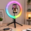 RGB LED szelfi lampă cu suport