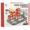 3D magnetic joc de construcție, stație de pompieri, 48 baterie