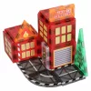 3D magnetic joc de construcție, stație de pompieri, 48 baterie