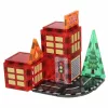 3D magnetic joc de construcție, stație de pompieri, 48 baterie