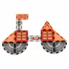 3D magnetic joc de construcție, stație de pompieri, 48 baterie