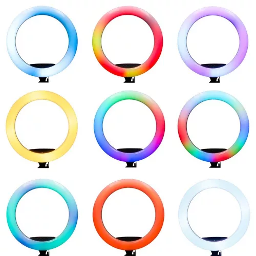 RGB LED szelfi lampă