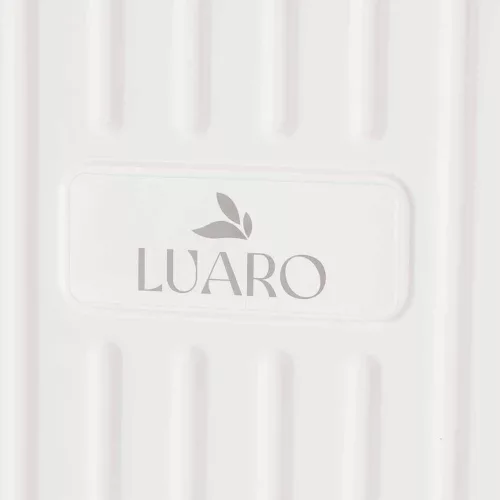 LUARO pliabil articol cărucior de tranSport 4 cu roți și cu capac, alb