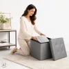 pliabil accesoriu articol articol, deschizabil, 38x38x36 cm, gri