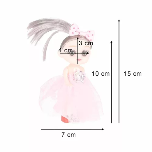 Babaházba való babák, 4 darabos készlet, 11 cm