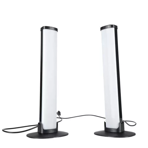 RGB LED gamer asztali lámpaoszlopok távirányítóval, 2 darabos készlet