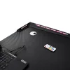 Gamer íróasztal RGB LED-világítással és számítógépes tartókkal, 120×60 cm