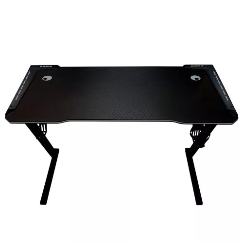 Gamer íróasztal RGB LED-világítással és számítógépes tartókkal, 120×60 cm