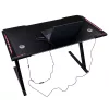 Gamer íróasztal RGB LED-világítással és számítógépes tartókkal, 120×60 cm