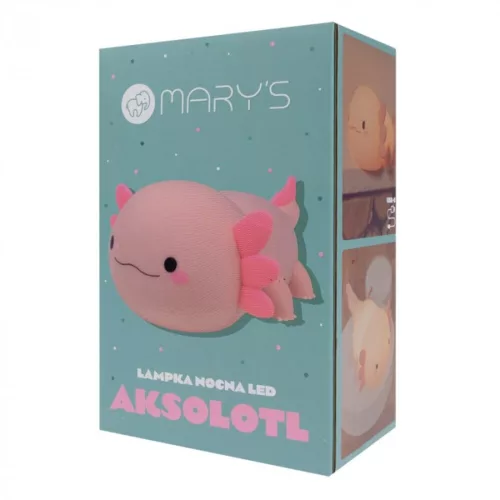 MARY'S LED éjjeli lámpa axolotl rózsaszín