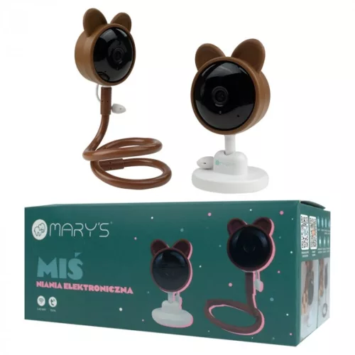 MARY'S elektronikus babafigyelő kamera Teddy bear barna WiFi TUYA