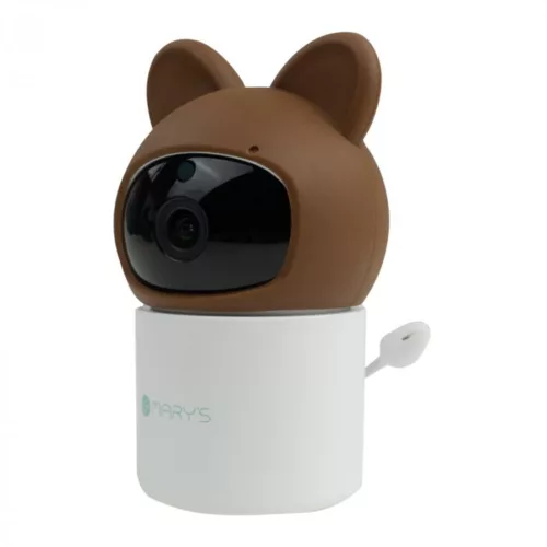 MARY'S Rotatable elektronikus babafigyelő Teddy bear barna WiFi TUYA