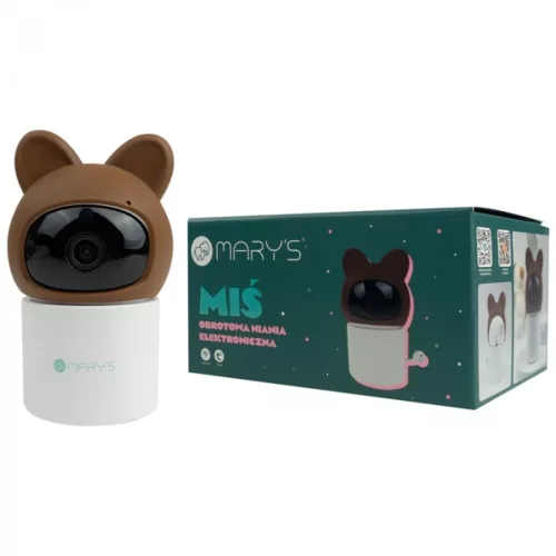 MARY'S Rotatable elektronikus babafigyelő Teddy bear barna WiFi TUYA