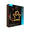 Modee Halloween LED dekoráció Ablakra Elemes H101 (13LED H20x20mm), 3000K, meleg fehér, IP20