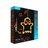 Modee Halloween LED dekoráció Ablakra Elemes H101 (13LED H20x20mm), 3000K, meleg fehér, IP20