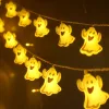 Modee Halloween LED Füzér dekor Elemes H002 (10LED/165cm/15cm), 3000K, meleg fehér, IP20