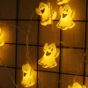 Modee Halloween LED Füzér dekor Elemes H002 (10LED/165cm/15cm), 3000K, meleg fehér, IP20