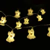 Modee Halloween LED Füzér dekor Elemes H002 (10LED/165cm/15cm), 3000K, meleg fehér, IP20