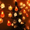 Modee Halloween LED Füzér dekor Elemes H003 (10LED/165cm/15cm), 3000K, meleg fehér, IP20