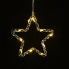 Modee Karácsonyi LED dekoráció Ablakra Elemes C4012 (13LED H163x156mm), 3000K, meleg fehér, IP20