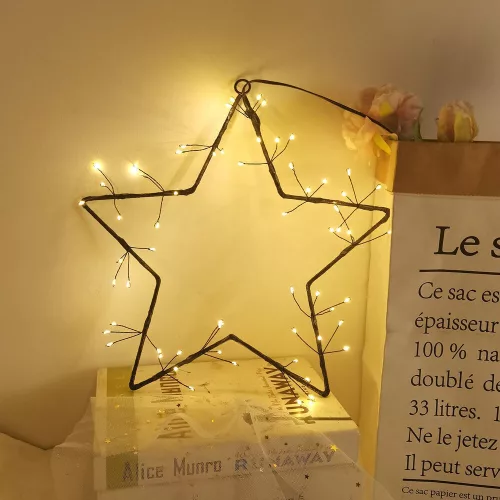 Modee Karácsonyi LED dekoráció Elemes C4030 (60LED Ø30cm), 3000K, meleg fehér, IP44