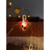 Modee Karácsonyi LED Füzér dekor Elemes + Csipesz C3013 (10LED/90cm/10cm), 2700K, meleg fehér, IP20