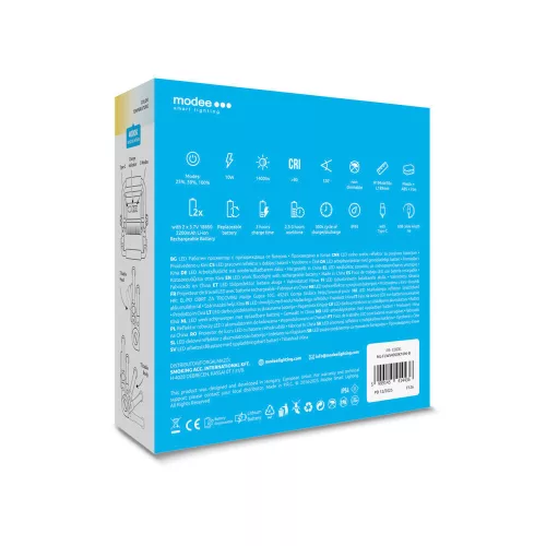 Modee LED Reflektor Munkalámpa (+4400mAh) 10W 120° 4000K (1400lm) B-series, CRI>80, természetes fehér, IP54
