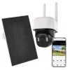 GoSmart Kültéri akkumulátoros kamera IP-1200 WASP wifivel és napelemmel, fehér, IP44, EMOS, H4067