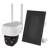 GoSmart Kültéri akkumulátoros kamera IP-1200 WASP wifivel és napelemmel, fehér, IP44, EMOS, H4067