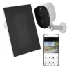 GoSmart Kültéri akkumulátoros kamera IP-1150 SNAP wifivel és napelemmel, fehér, IP44, EMOS, H4073