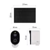 GoSmart Kültéri akkumulátoros kamera IP-1150 SNAP wifivel és napelemmel, fehér, IP44, EMOS, H4073