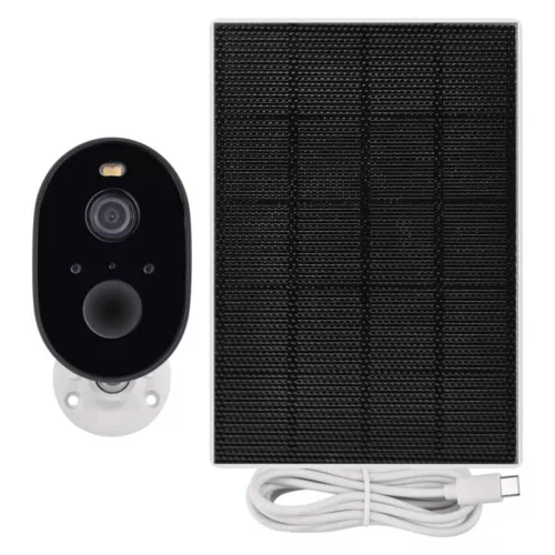 GoSmart Kültéri akkumulátoros kamera IP-1150 SNAP wifivel és napelemmel, fehér, IP44, EMOS, H4073