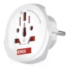 EMOS Utazóadapter Európába látogató külföldieknek, fehér, SKROSS, P0055E