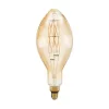 LED lámpa , égő , izzószálas hatás , filament , E27 , 8W , dimmelhető , meleg fehér , borostyán , EGLO , 11685