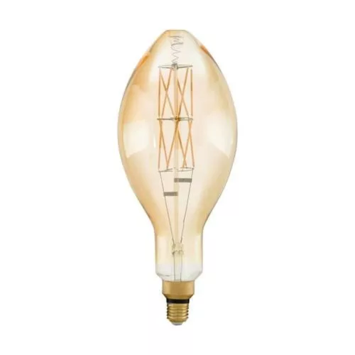 LED lámpa , égő , izzószálas hatás , filament , E27 , 8W , dimmelhető , meleg fehér , borostyán , EGLO , 11685