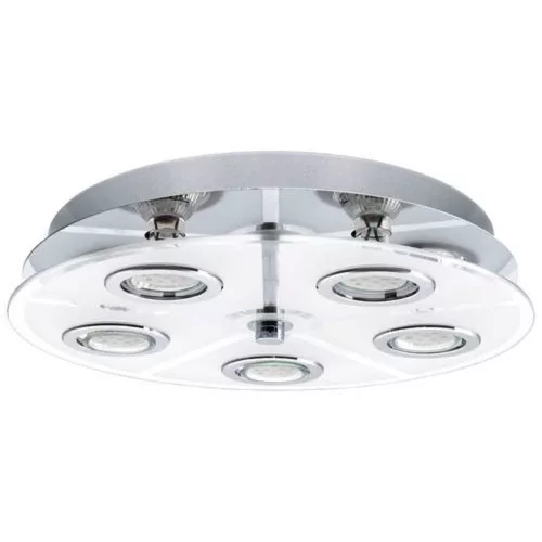 EGLO , 30933 , CABO , mennyezeti lámpa , GU10 , 5X2,8W , IP20 , fehér, átlátszó