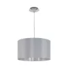 EGLO, 31601, MASERLO, lampă suspendată, E27, 1X60W, IP20, gri, argintiu