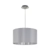 EGLO, 31601, MASERLO, lampă suspendată, E27, 1X60W, IP20, gri, argintiu