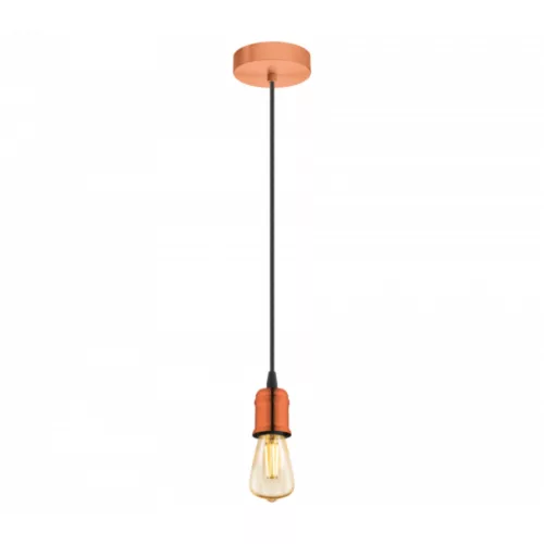 LED lámpa függeszték , mennyezeti , E27 , acél , csiszolt vörösréz , EGLO , YORTH , 32539