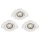 EGLO , 32896 , SARTIANO , süllyesztett lámpa , 3000 K , LED , 3X4,6W , IP20