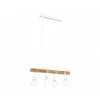 LED lámpa függeszték , mennyezeti , 4 x E27 , acél , fa , fehér , EGLO , TOWNSHEND , 33164