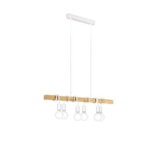 EGLO , 33165 , TOWNSHEND , függeszték , E27 , 6X60W , IP20 , barna