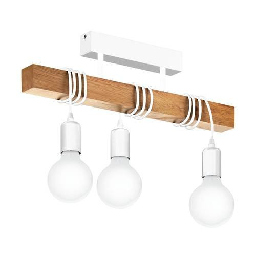 EGLO , 33166 , TOWNSHEND , mennyezeti lámpa , E27 , 3X60W , IP20 , barna