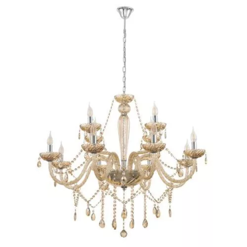 EGLO, 39094, BASILANO, lampă suspendată, E14, 12X40W, IP20, konyak