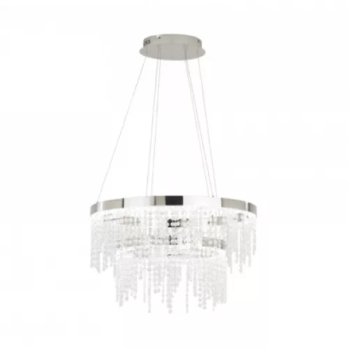 LED corp de iluminat, lampă suspendată, de tavan, 46W, naturalal alb, dimmerabil, cristal, crom, EGLO, ANTELAO, 39281