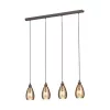 EGLO , 39507 , SIRACUSA , függeszték , E27 , 4X60W , IP20 , vörösréz színű