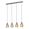 EGLO , 39507 , SIRACUSA , függeszték , E27 , 4X60W , IP20 , vörösréz színű