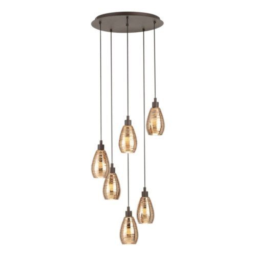 EGLO , 39508 , SIRACUSA , függeszték , E27 , 6X60W , IP20 , vörösréz színű
